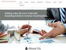 Tablet Screenshot of hotelsolutionsindia.com
